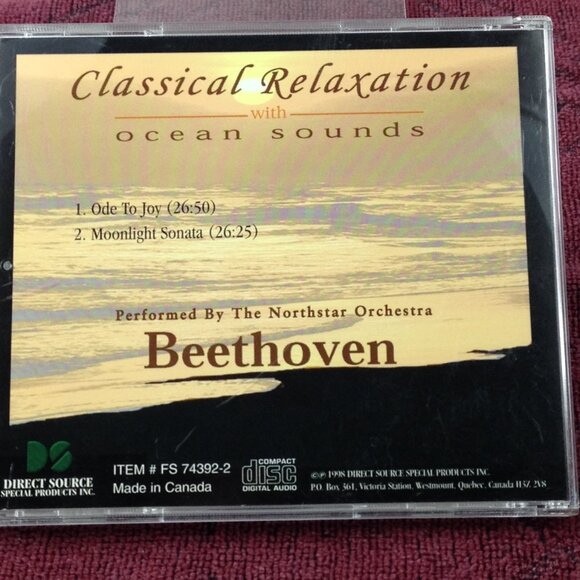 Beethoven Classical Relaxation with Ocean Sounds - 1998 - CD - Used - Picture 2 of 3